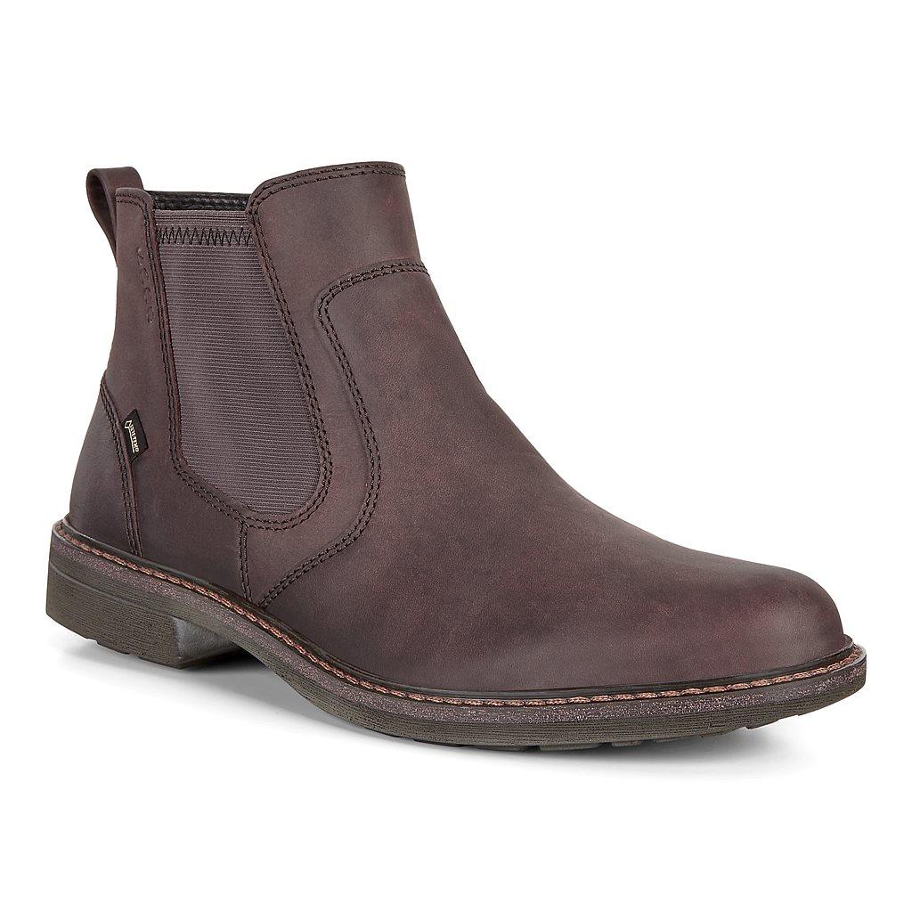 Ecco Turn Mens Chelsea Boots Brown Sales - India MDO-950687